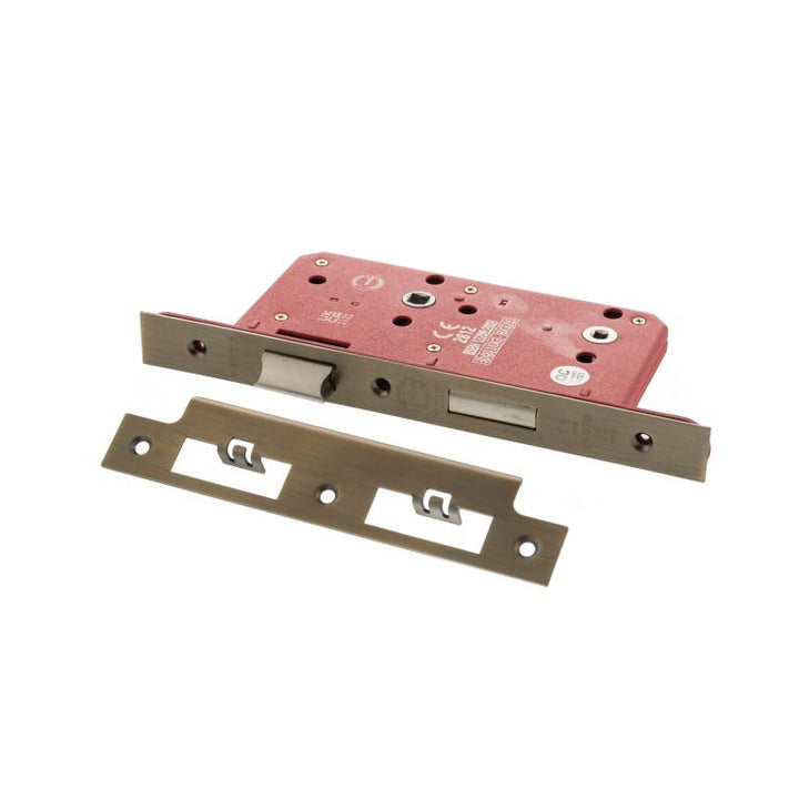 Atlantic Hardware European DIN Square Bathlock - 2 Piece