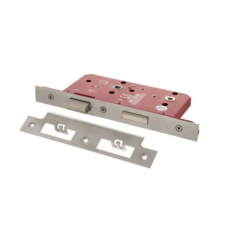 Atlantic Hardware European DIN Square Bathlock - 2 Piece
