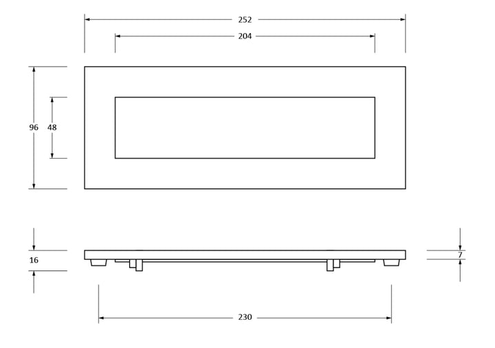 From the Anvil Classic Letter Plate