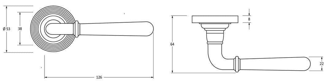 From the Anvil Newbury Lever on Unsprung Beehive Rose Set - itfitz