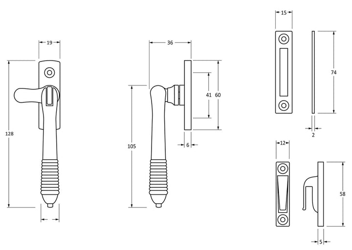 From the Anvil Locking Reeded Fastener