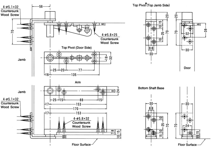 Arkitur Double Action Pivot Set