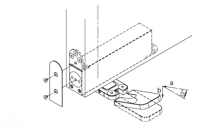 ARKITUR Double action CAM Hydraulic 150kgs sprung pivot set