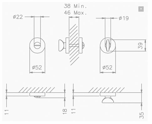 Atlantic Tupai CurvaLine Round WC Turn and Release Set