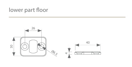 Argenta Pivotica Floor Plate Picture