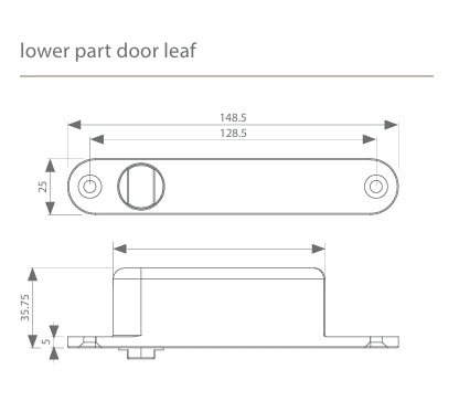 Argenta Pivotica Lower Leaf Door Part Picture