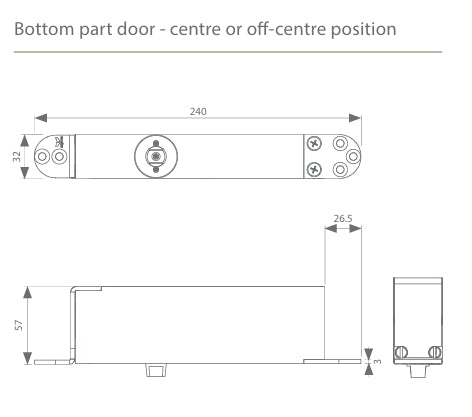 Argenta Pivotica Pro 150 Bottom Part Centre Or Off-Centre Picture