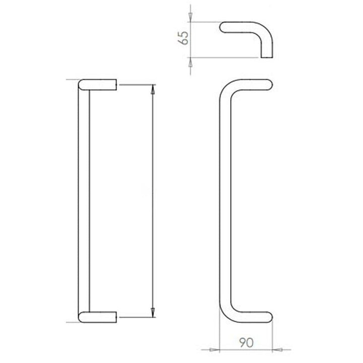 BALTIC 19MM CRANKED PULL DRAWING