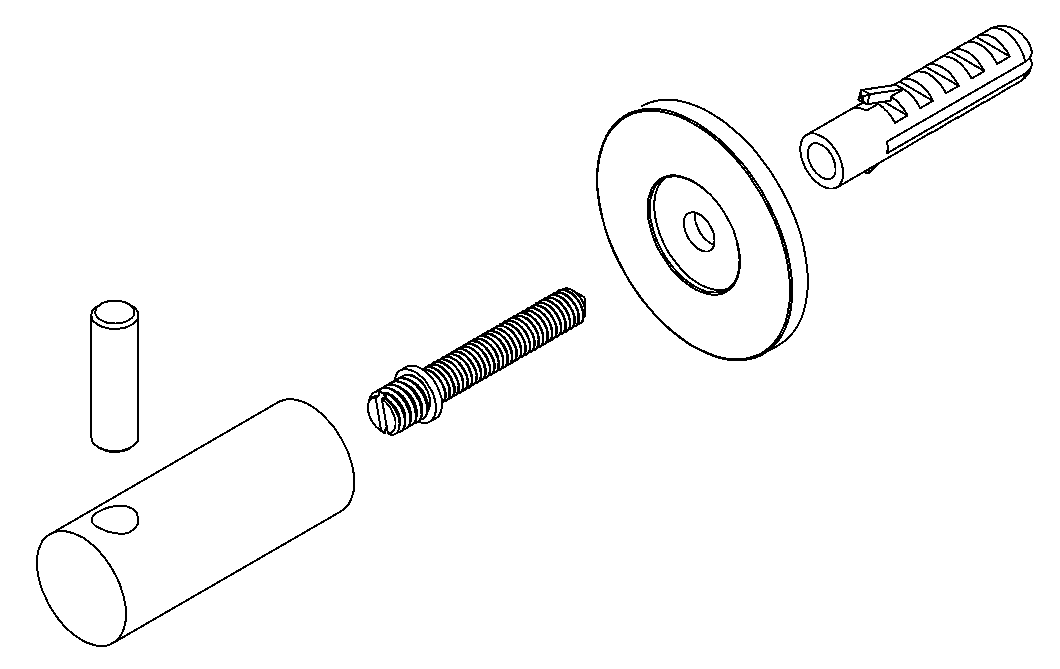 Baltic Grade 316 Stainless Steel 14mm Coat Pin Hook
