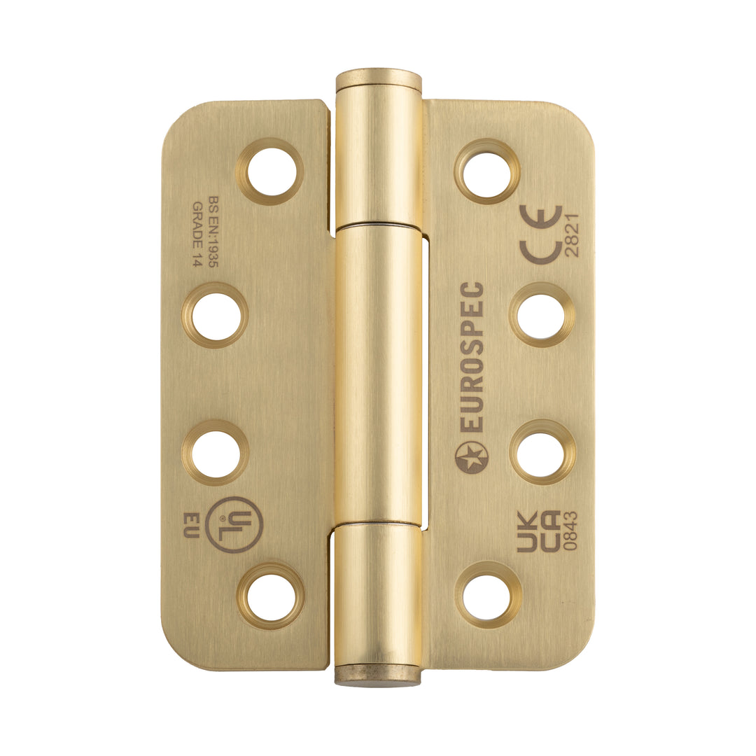 Carlisle Brass Heavy Duty Concealed Bearing 100 x 76mm Hinge - Grade 14 - Radius
