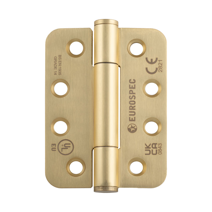 Carlisle Brass Heavy Duty Concealed Bearing 100 x 76mm Hinge - Grade 14 - Radius