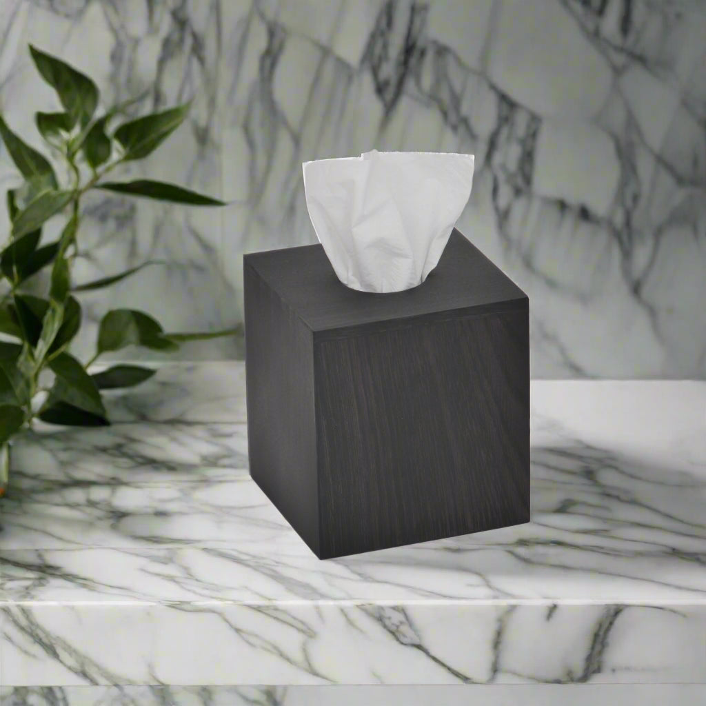 WIREWORKS 63208 'Mezza' Dark Oak Tissue Box Cover