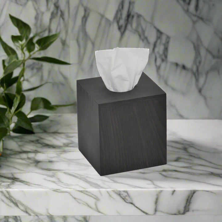 WIREWORKS 63208 'Mezza' Dark Oak Tissue Box Cover
