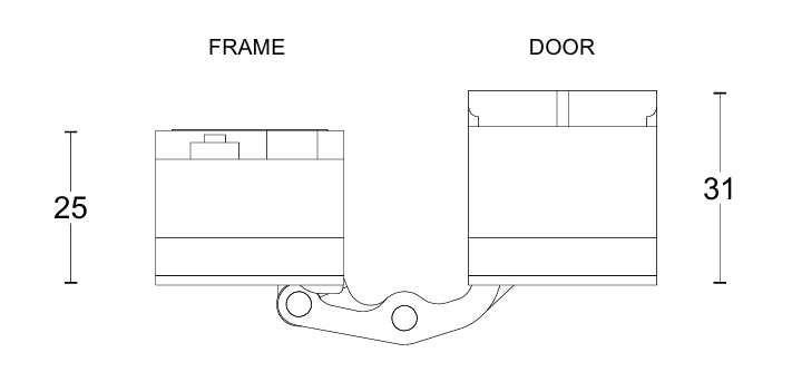 Formani Basics LBS3D140 Single 3D Concealed Hinge - 60/75kgs