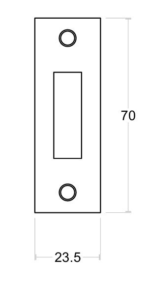 Formani Basics LBSP-K Rectangular Deadlock Keep Plate