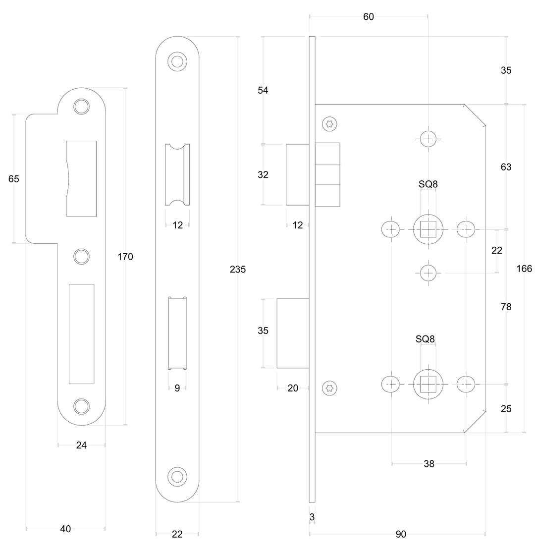 Formani Basics LBLA60-WC78 Bathlock