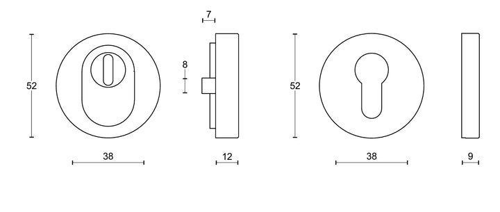 INC PBILBVEIL-KT Security Escutcheons