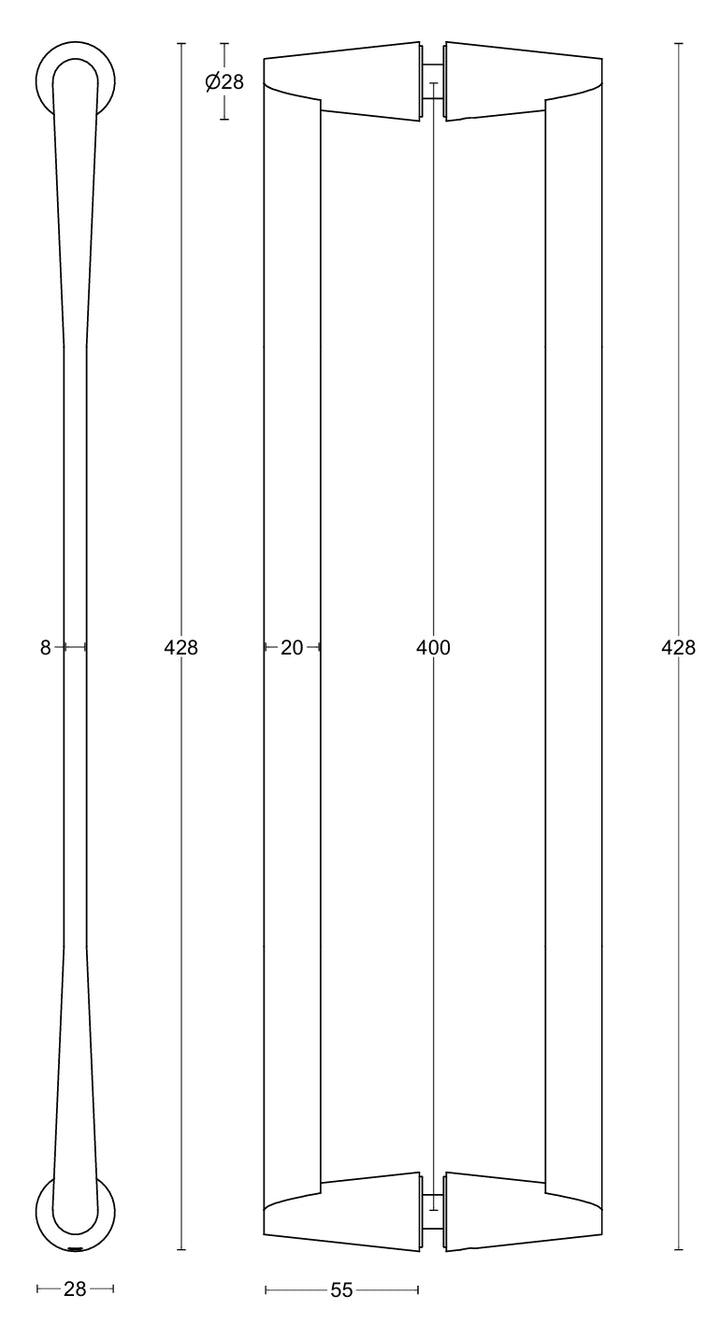 Cone OH400 pull handle