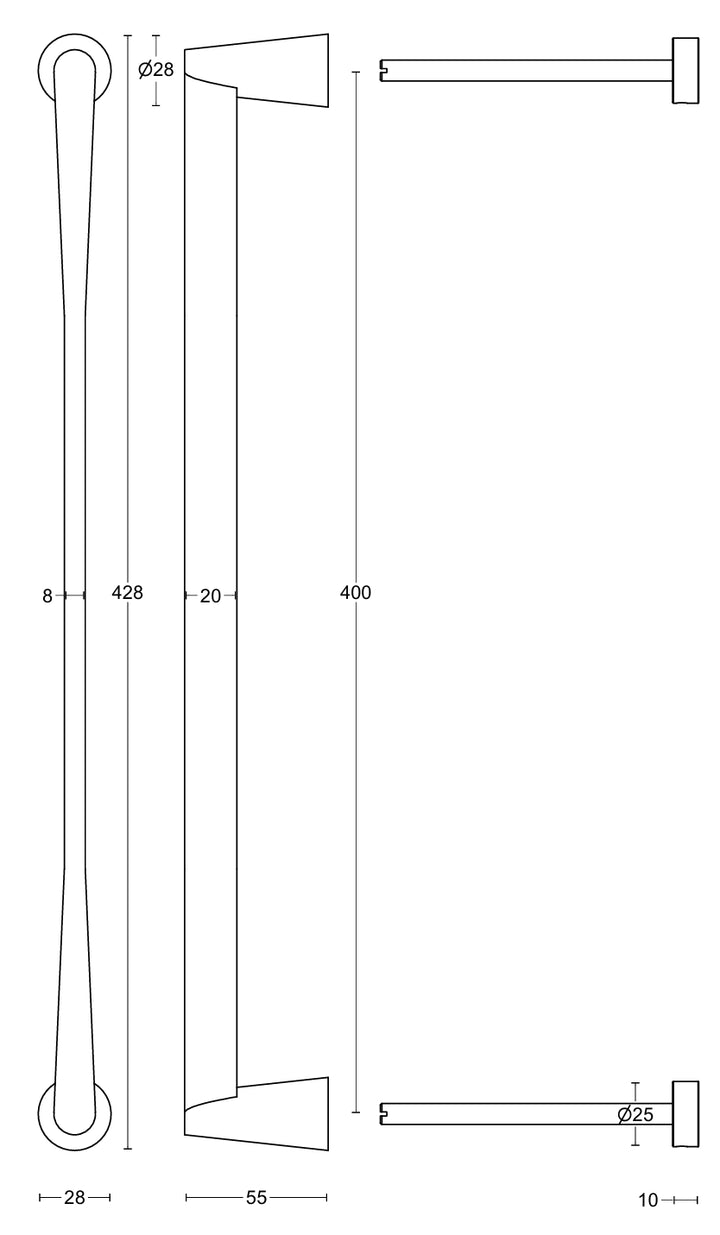 Cone OH400 pull handle