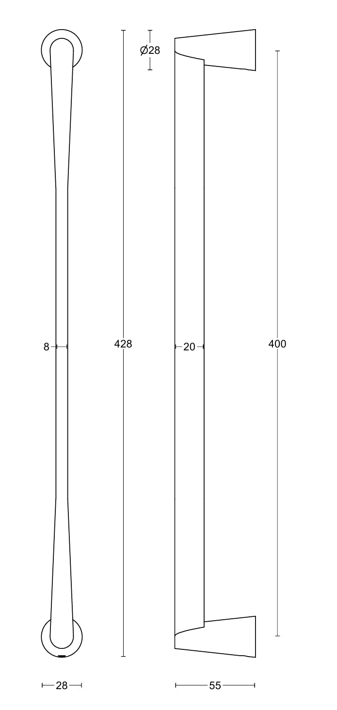 Cone OH400 pull handle