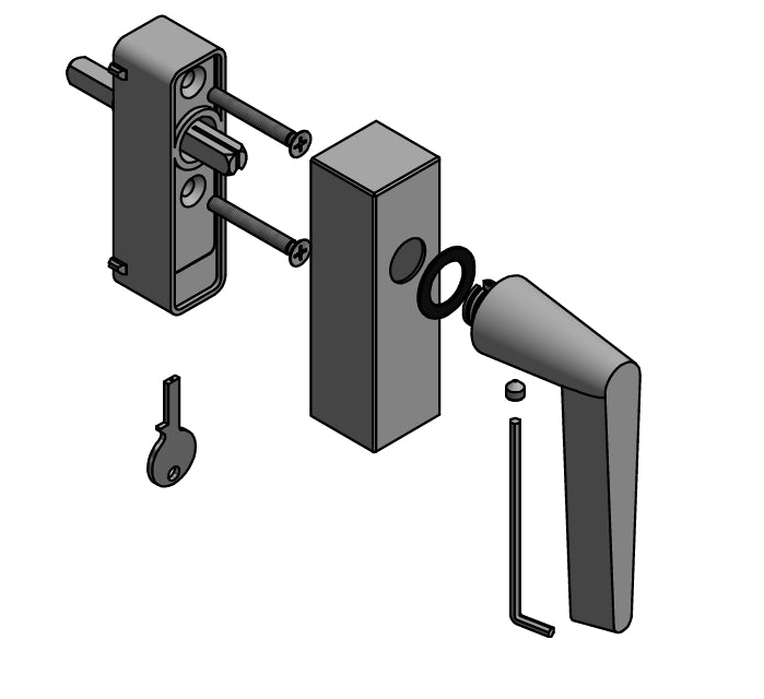 CONE OH102-DKLOCK Locking Window Handle