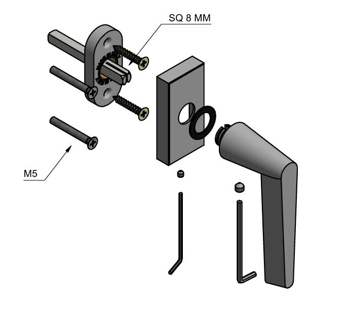 CONE OH102-DK Window Handle