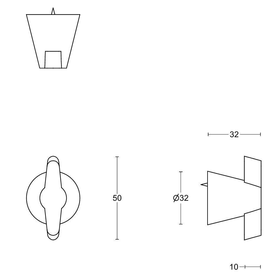 CONE OH32M Cabinet Knob