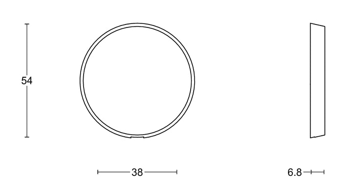 CONE OHB54 Blank Escutcheon