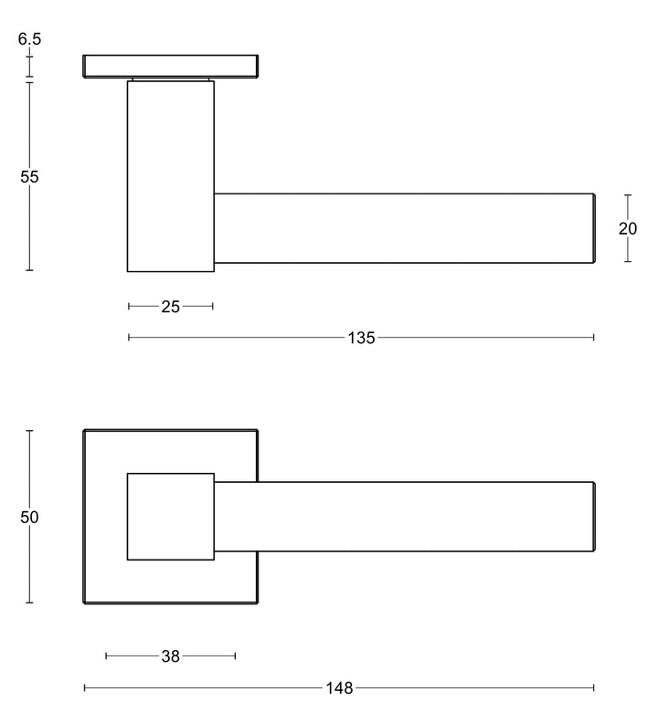 Bobby EK101 Lever Handle Set