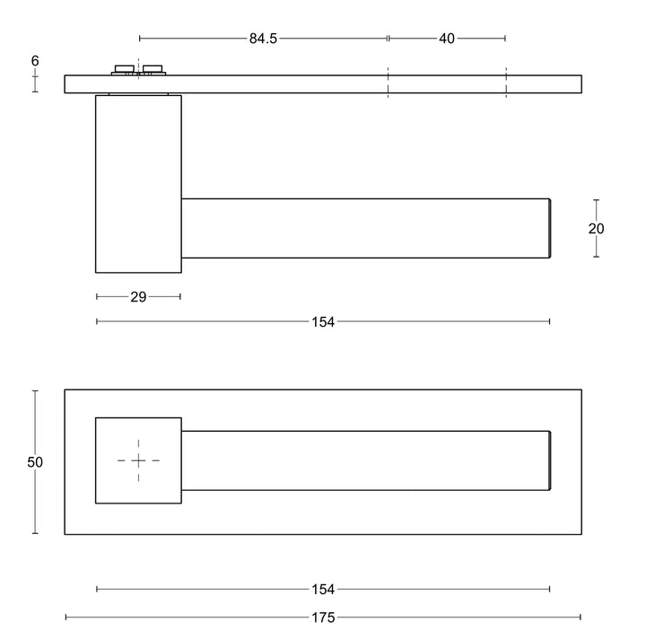 Bobby EK100 Lever Handle Set