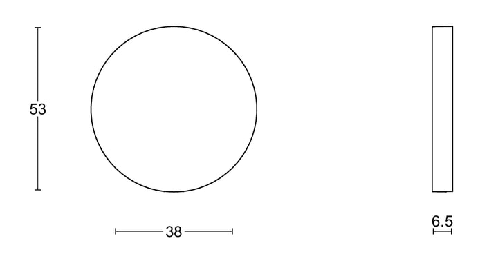 Eleez ZHB53 blank escutcheon - Itfitz