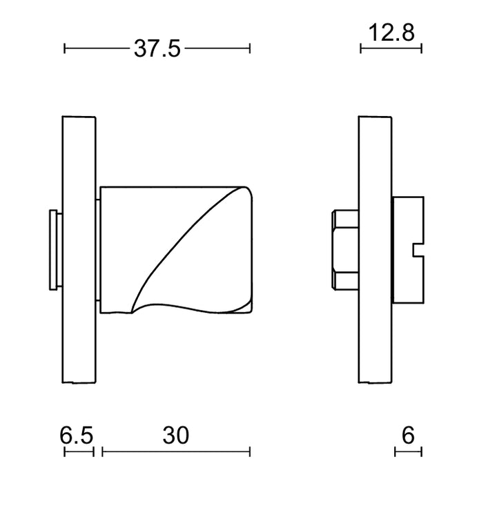ELEEZ ZHWC53-ZI WC toilet privacy set