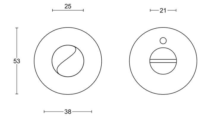 ELEEZ ZHWC53 WC toilet privacy set