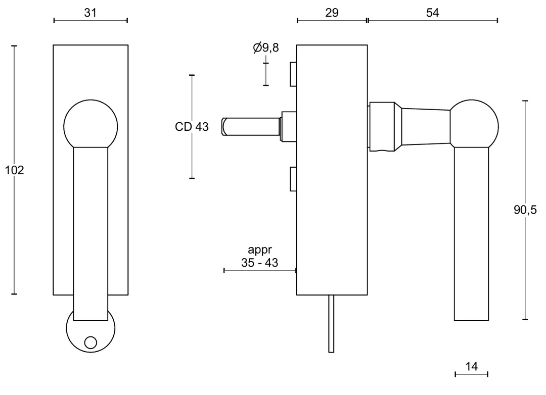 FORMANI FVL85-DKLOCK TECHNICAL DRAWING PICTURE