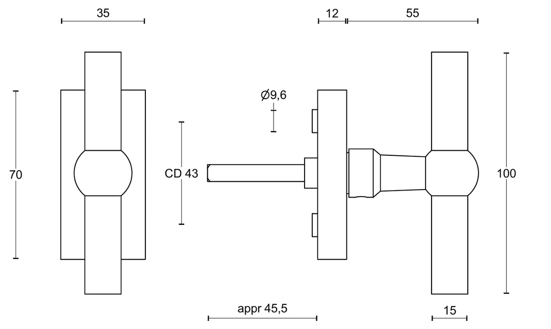 FORMANI FVT100-DK TECHNICAL DRAWING