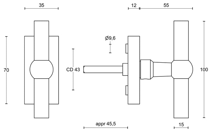 FORMANI FVT100-DK TECHNICAL DRAWING