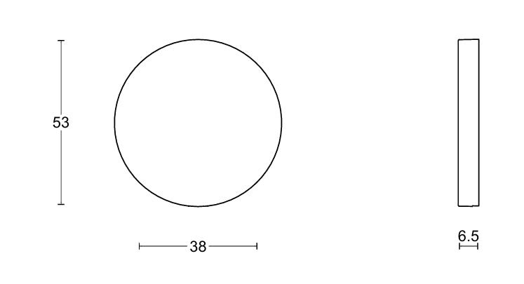RIVIO GLB53 blank escutcheon - itfitz