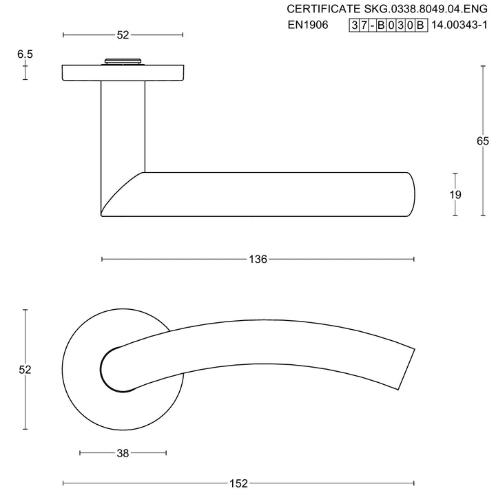 Basics LB4-19 Lever Handle Set - Itfitz