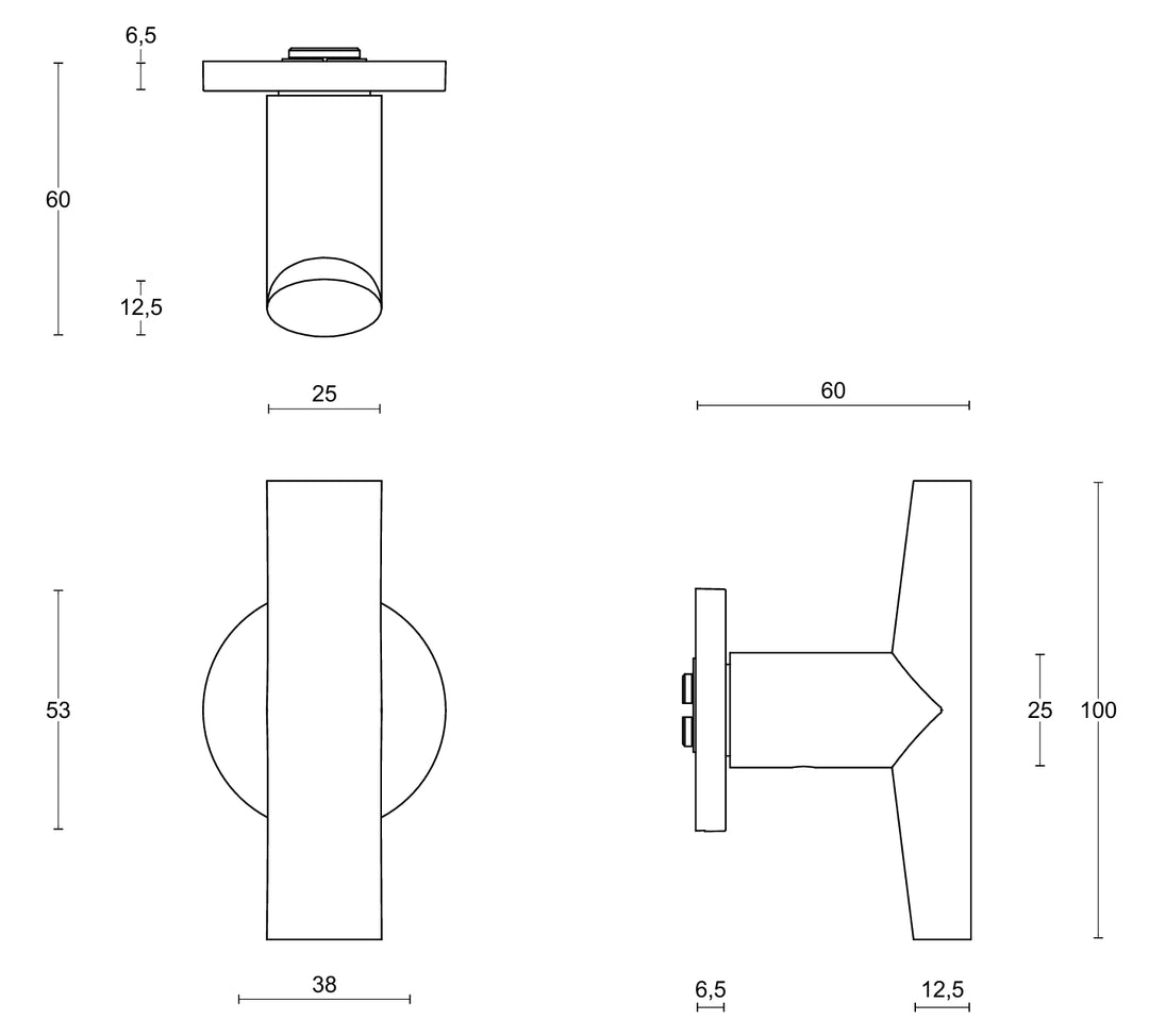INC PBI103 Lever Handle Set