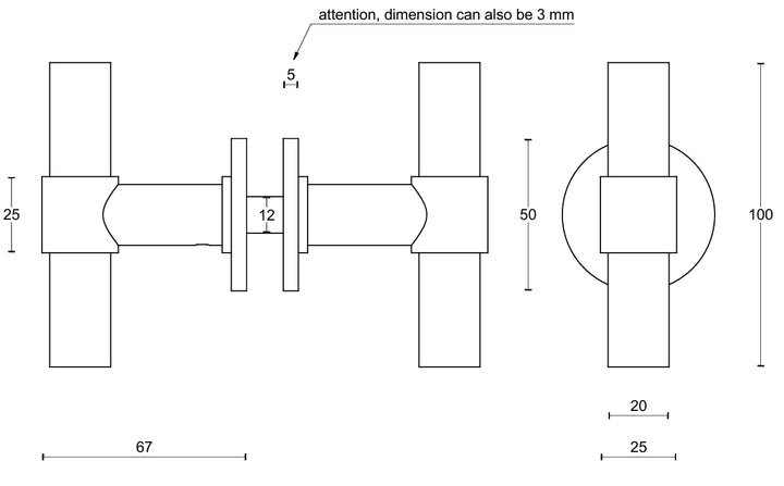 Piet Boon PBT100G knob for glass doors - itfitz