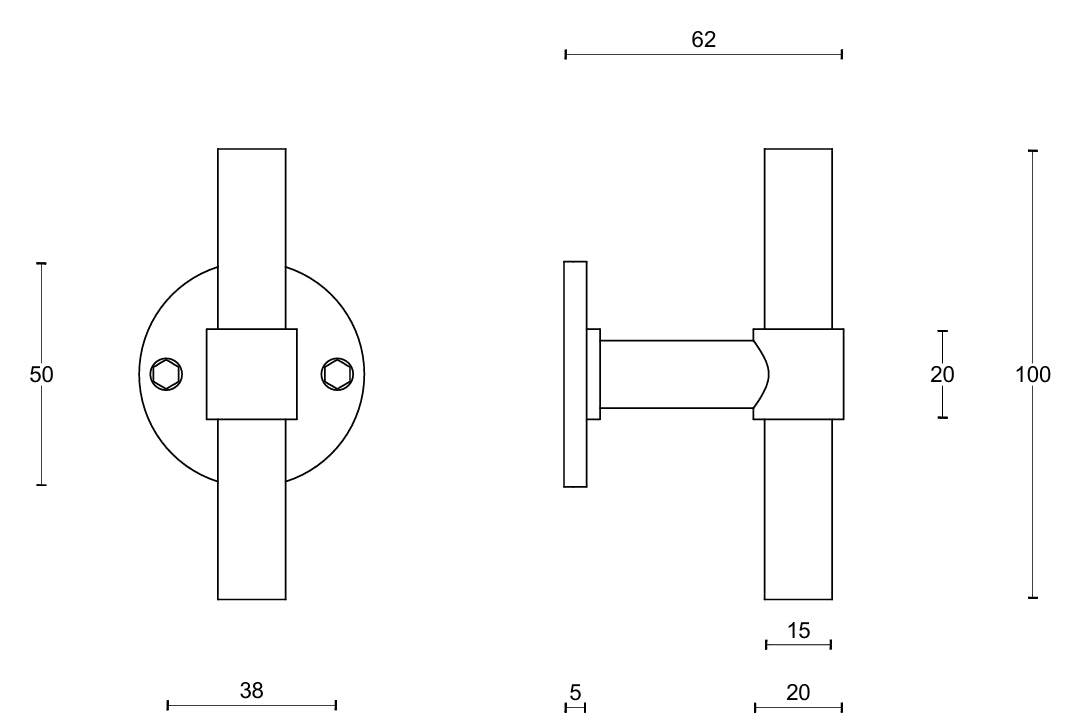 Piet Boon PBT15V fixed knob - itfitz