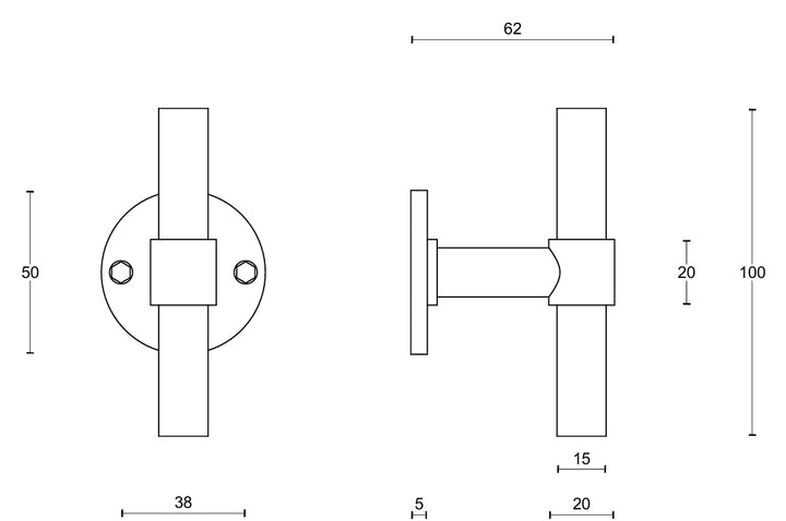 Piet Boon PBT15V fixed knob - itfitz