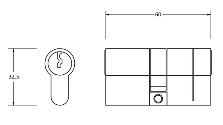From The Anvil 5pin Double Europrofile Cylinder - Standard Differ