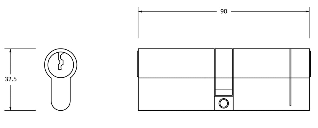 From The Anvil 5pin Double Europrofile Cylinder - Standard Differ