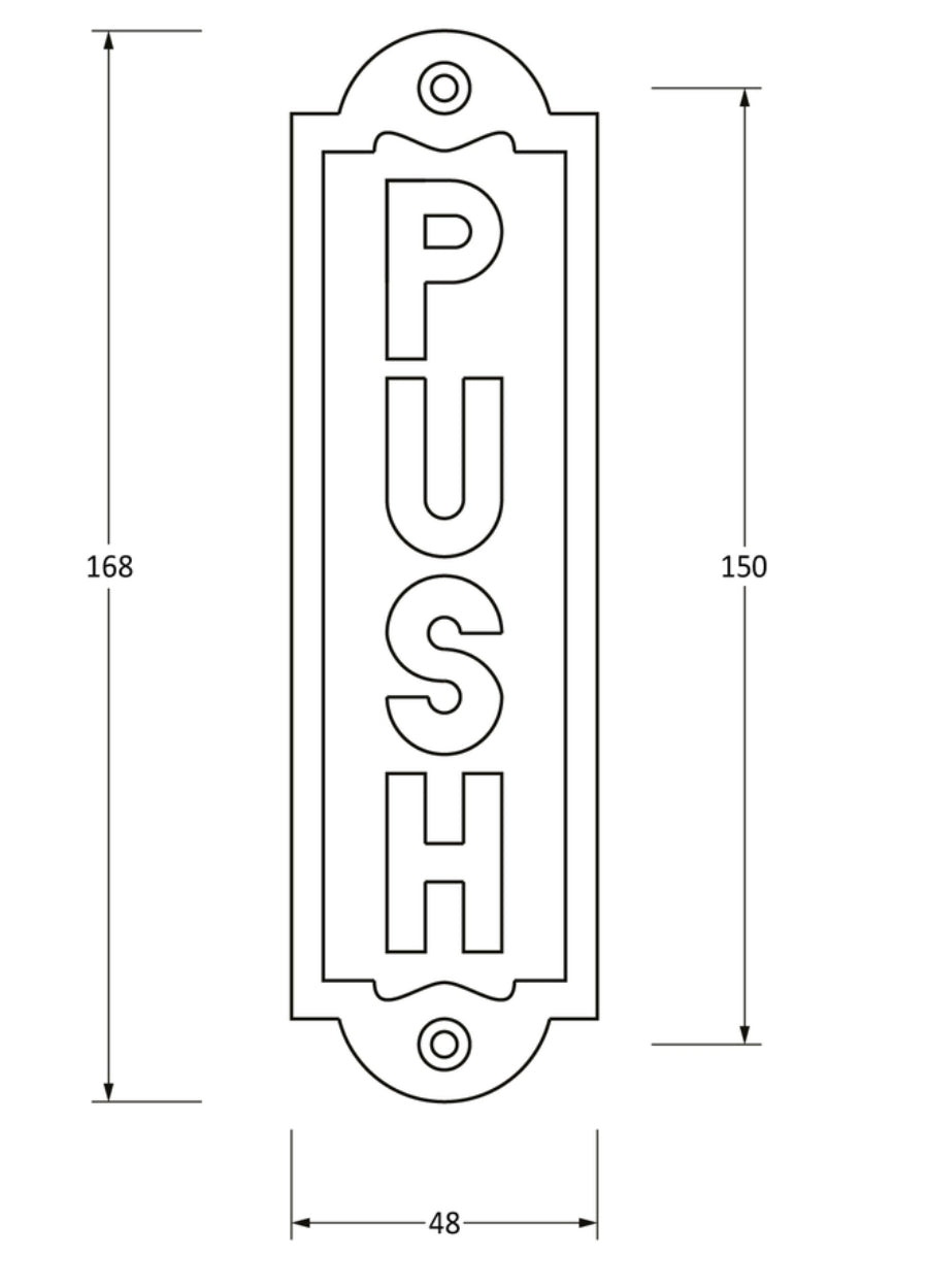 FROM THE ANVIL 83683 PUSH SIGN TECHNICAL - ITFITZ