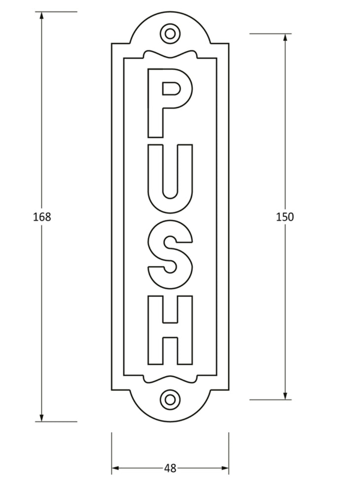FROM THE ANVIL 83683 PUSH SIGN TECHNICAL - ITFITZ