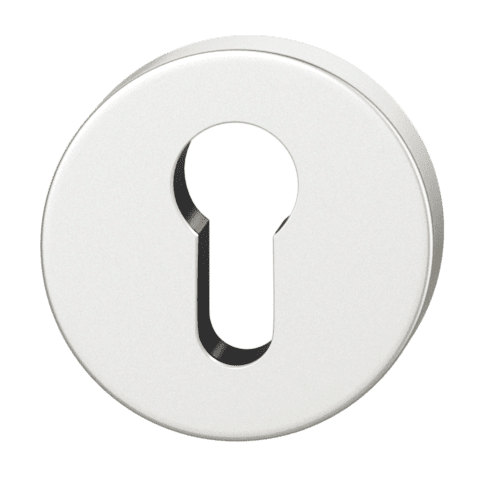 FSB 1735 Round Euro Profile Cylinder Escutcheon Set Aluminium