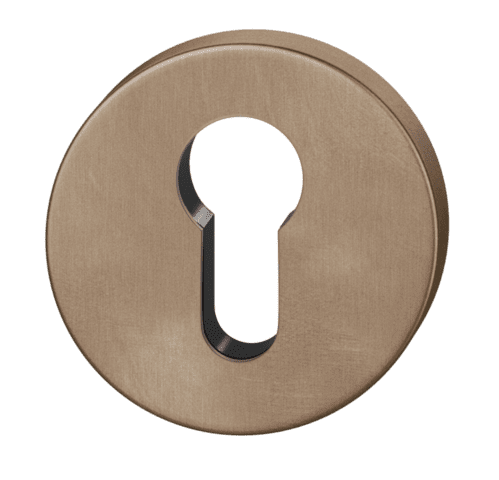 FSB 1735 Round Euro Profile Cylinder Escutcheon Set Dark Bronze