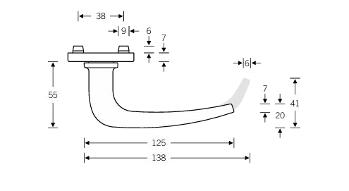 FSB 1163 Lever Handle Set
