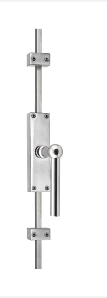 Ferrovia K-FVL110 polished stainless steel espagnolette bolt - itfitz